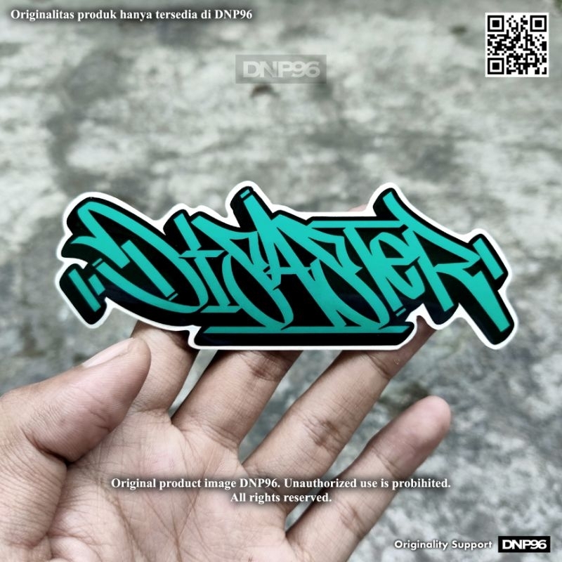 

Stiker Grafiti Sticker Graffiti DISASTER / Sticker Helm / Sticker Aesthetic / Sticker Tahan Air