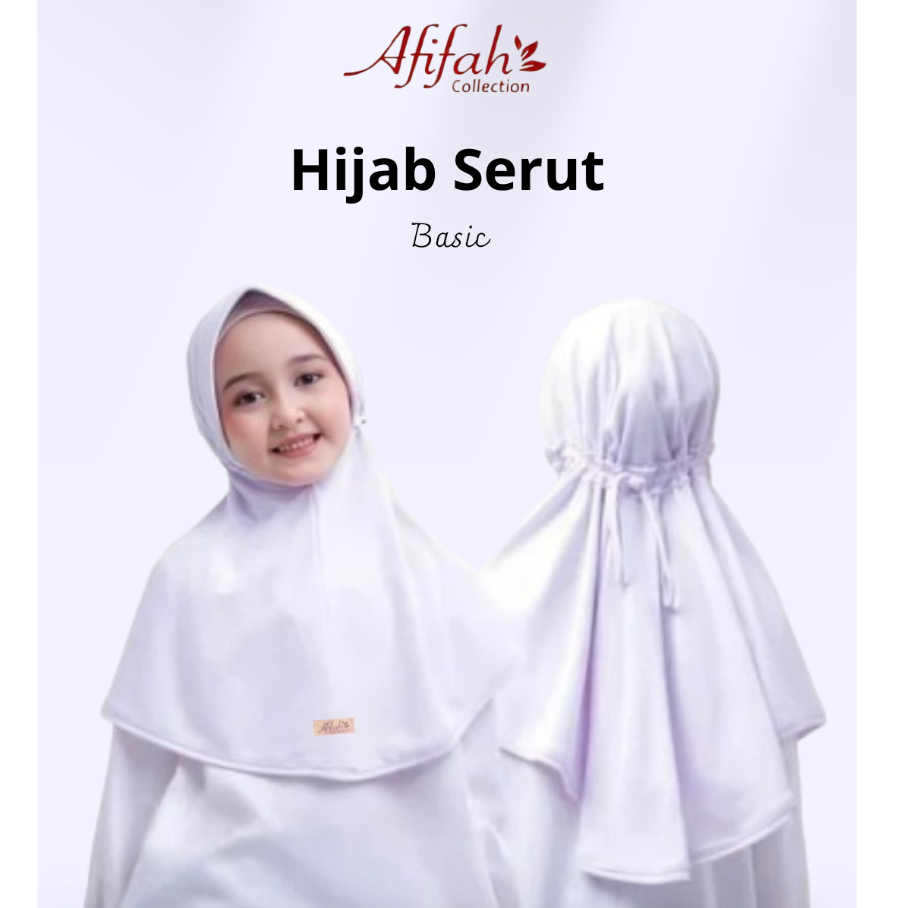 Jilbab Hijab Kerudung Anak Perempuan Bergo Instan Serut Sekolah TK SD SMP SMA JILBAB ANAK SD SERUT