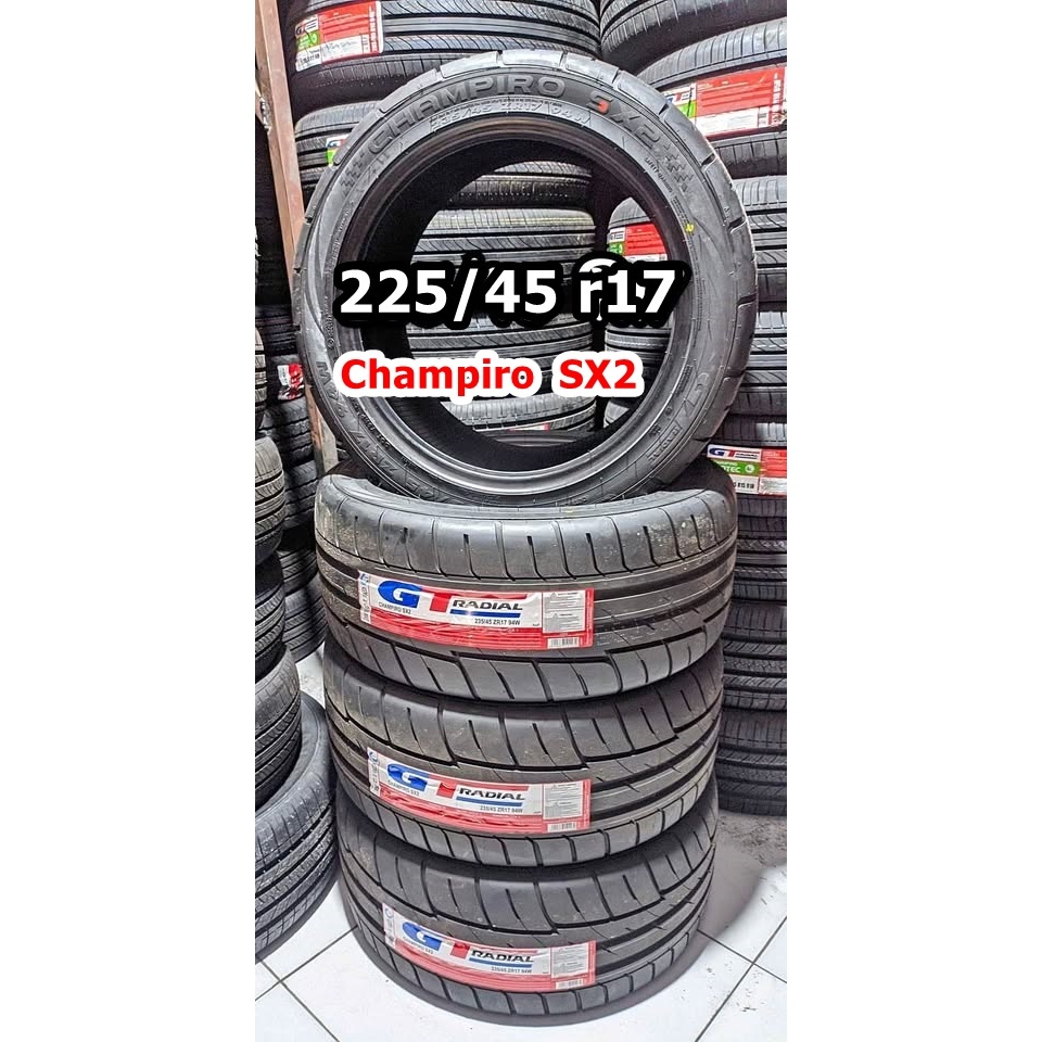 Ban SX2 Ring 17 GT Radial Champiro SX2 225/45 R17 Ban Mobil sport semi slick