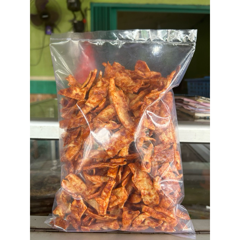 

500gr Mangleng keripik singkong pedas gurih renyah