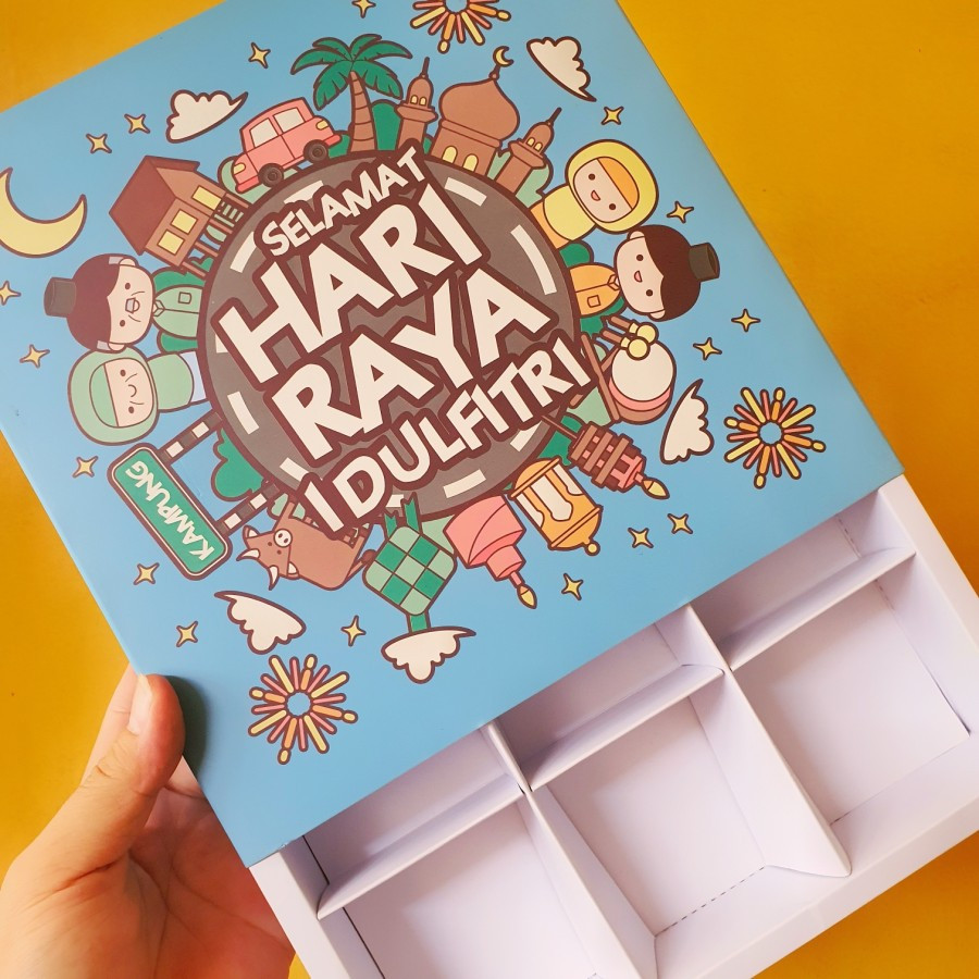 

Dus Idul fitri eggtart sekat 9 hampers idul fitri box lebaran parcel kue kering packaging sekat lebaran kardus lebaran dus kemasan eid mubarak