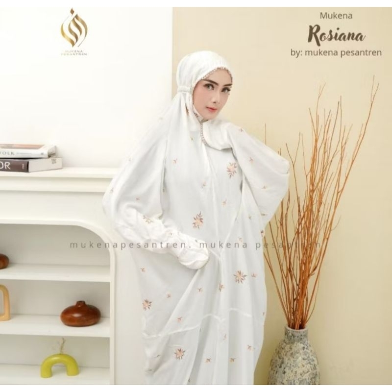 Mukena terusan rayon bordir Mukena lajuran Mukena rayon premium