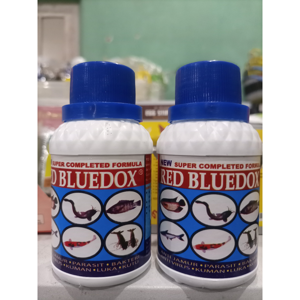 RED BLUEDOX 120ML OBAT IKAN ANTI JAMUR PARASIT BAKTERI VIRUS BLUEDOX