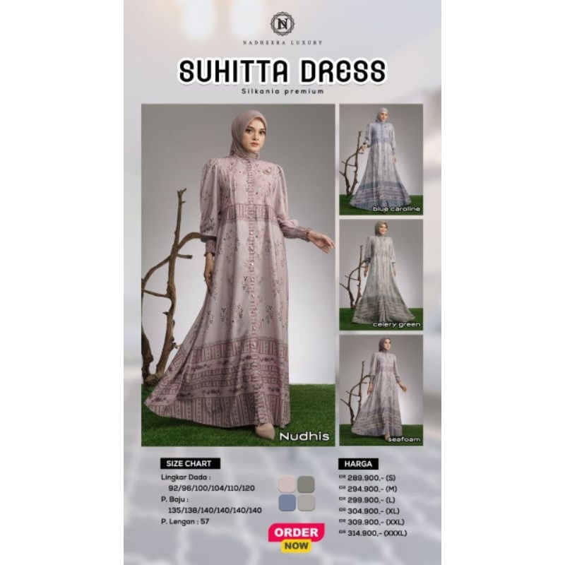 suhita dress ory by nadheera luxury ready siap kirim