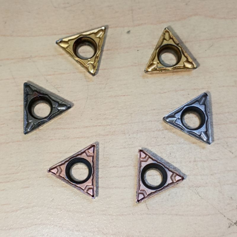 Insert Bubut TPMT1102 Cermet Pahat Bubut TPMT11 Bekas