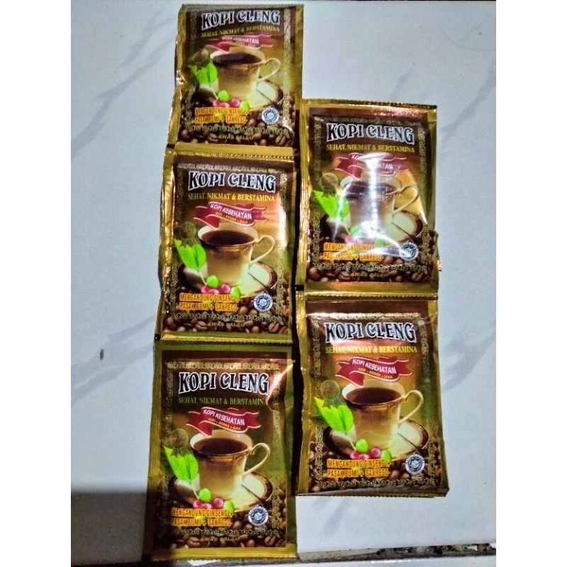 

Paket hemat ECER isi 5 sachet kopi Jawa A-cleng