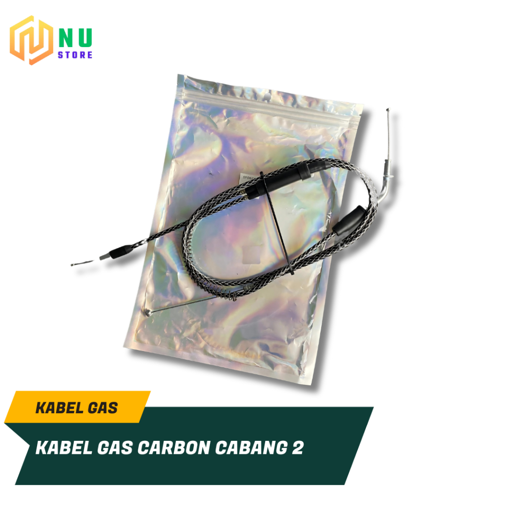 KABEL GAS TALI GAS SELANG GAS RX KING RXS RXK YT115 CARBON CABANG (untuk gas spontan)