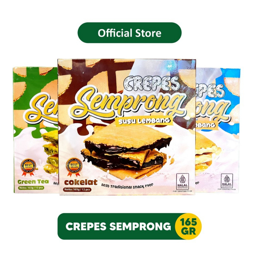 

Crepes Semprong Aneka Varian rasa 165gr / 12 pcs | Oleh Oleh Khas Batu Malang - 057002