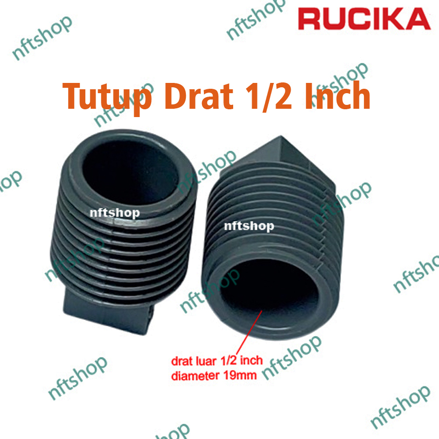 Plug Tutup Dop Drat luar 1/2 Inch