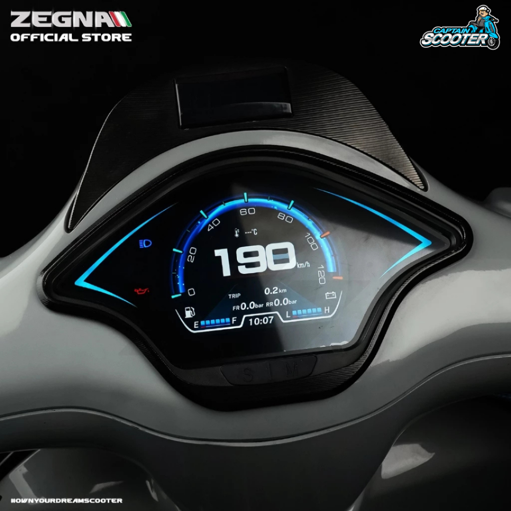 Speedo Speedometer ZEGNA TFT Digital Vespa Sprint Primavera