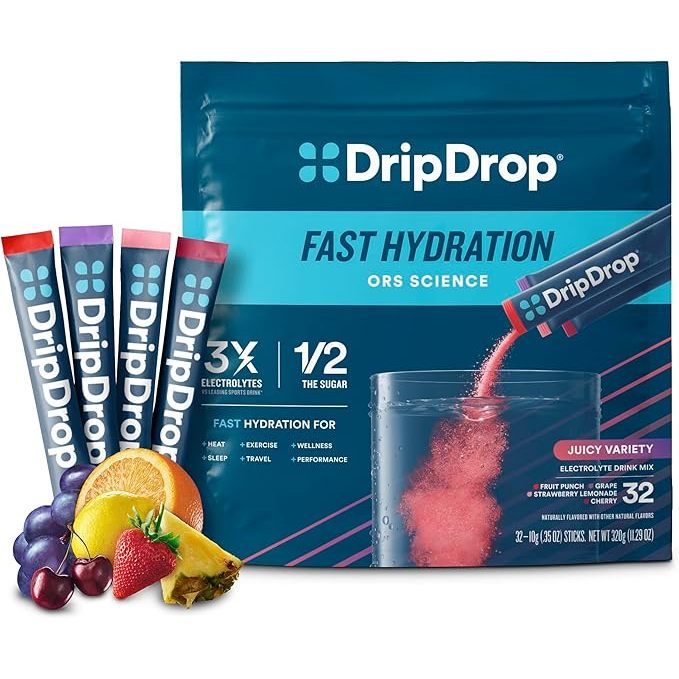 

DripDrop Hydration - Electrolyte Powder Packets - - Fruit punch, 1 servings