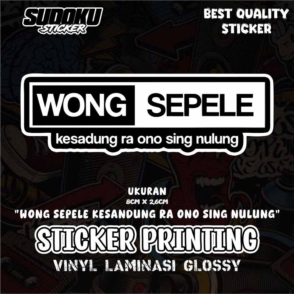 

STICKER STIKER PRINTING WONG (KESANDUNG RA ONO SING NULUNG) VIRAL FYP AESTHETIC