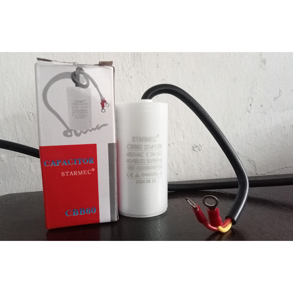 Kapasitor Pompa Air 10 VF CBB60 Starmec