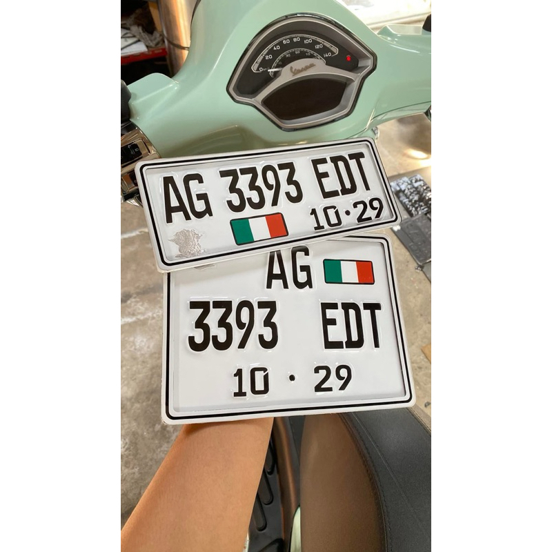 VESPA MATIC / LAMA - PLAT NOMOR AKRILIK