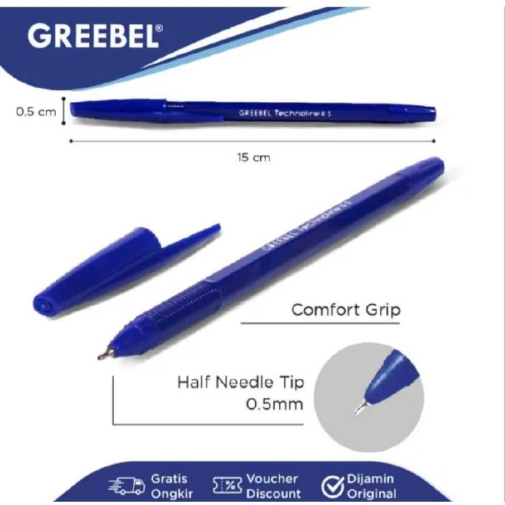 

PULPEN TUTUP GREEBEL TECHNOLINE 0.5 (1 LUSIN)