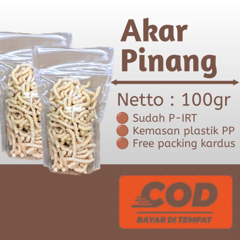 

Cemilan Akar Pinang Khas Kotabaru Kemasan Pouch 100gr.