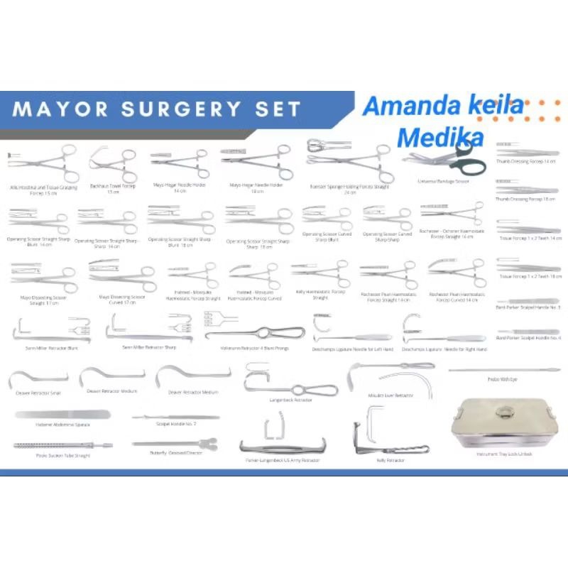 Mayor Surgery Set Of 44 Item Marwa