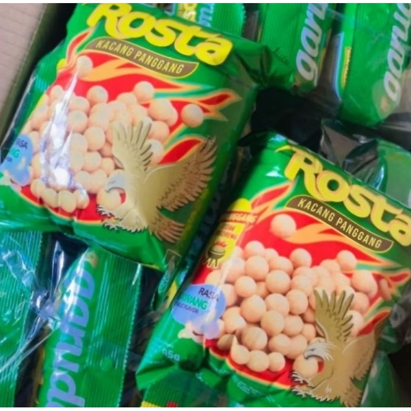 

Garuda Rosta Kacang Panggang Rasa Bawang 90gr & Kacang Atom Pedas 90gr