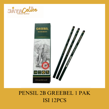 

PENSIL 2B GREEBEL-7018 TECHNOGRAP 1 PAK ISI 12 PCS