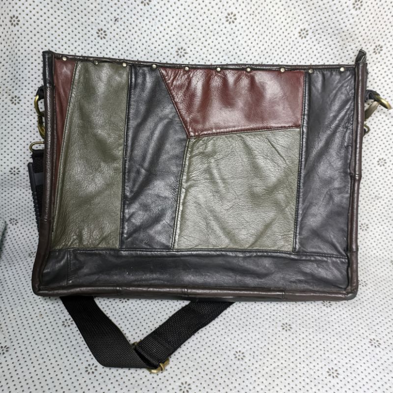 Tas Selempang Kulit Sapi / Tas Original Kulit / Tas Pria Kulit Sapi / Tas Gandeng / Tas Keren Pria /