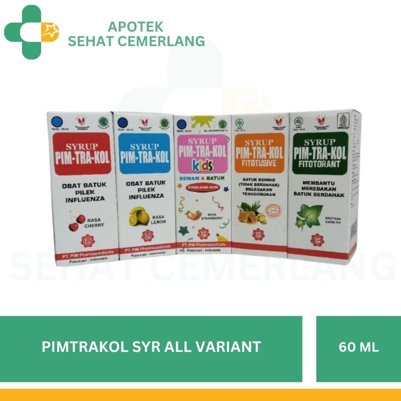 Pimtrakol SYR ALL VARIANT | PIMTRAKOL APEL | PIMTRAKOL CHERRY/LEMON | PIMTRAKOL STRAWBEERY (KIDS) | 