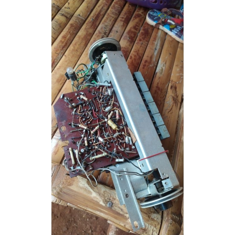 copotan mesin radio jadul, antik, lawas, ada trimer dandang 9 biji