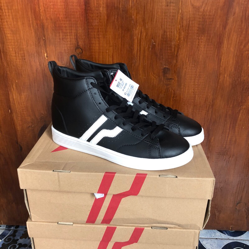SEPATU PIERO MOJO HIGH BLACK WHITE