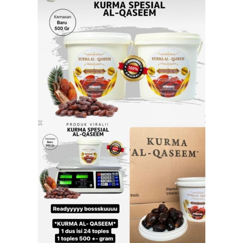 

KURMA AL QASEEM ORIGINAL 500GR + PACKING BUBBLEWRAP