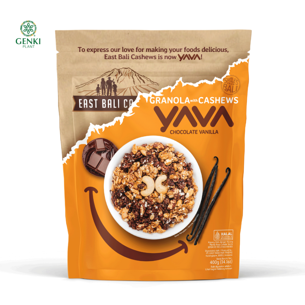 

Yava Granola Chocolate Vanilla (East Bali Cashews) - 400 g