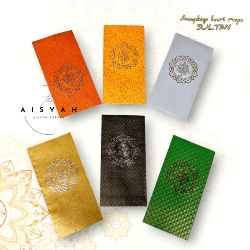 

Amplop lebaran Amplop hari raya idulfitri SULTAN premium poly embos HK uk L panjang isi 10 lembar