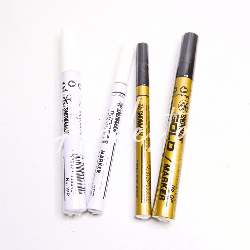 

Spidol Snowman Original Permanent Paint Marker WARNA Gold & Putih