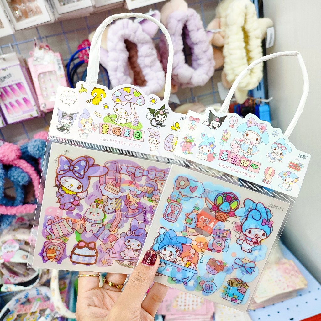 

Stiker Motif Sanrio Bentuk Tas Transparan Stiker Cantik Stiker Murah Harga Grosir Bisa COD