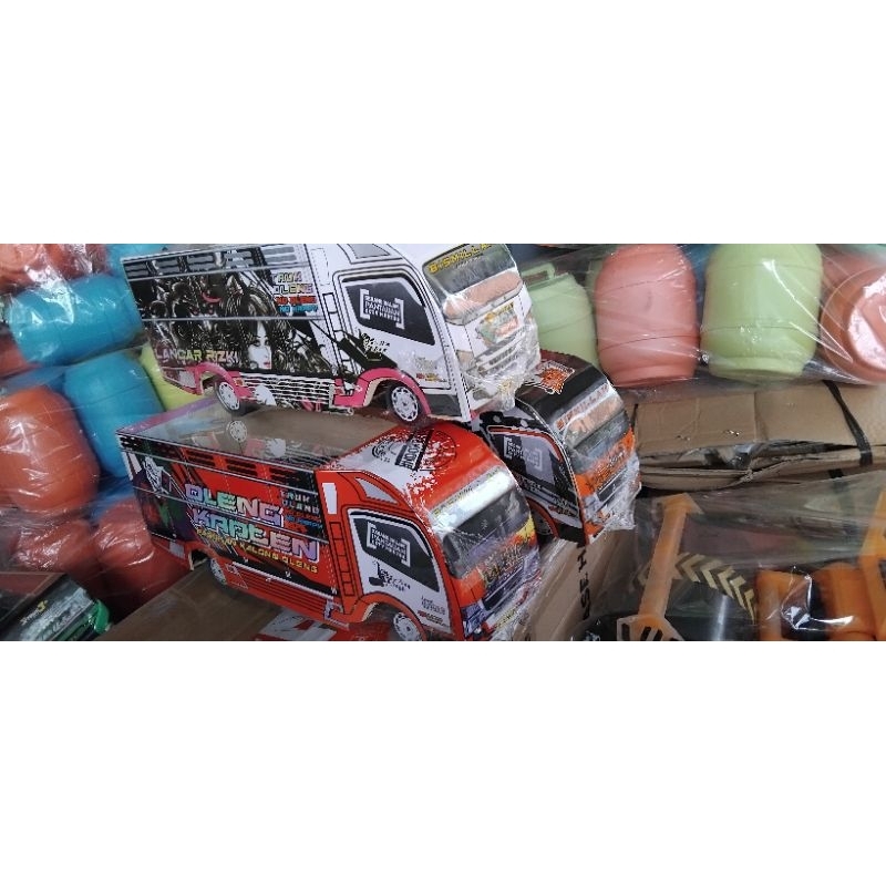Bus basuri telolet truk oleng mobil kayu mainan anak basuri telolet truk oleng lampu