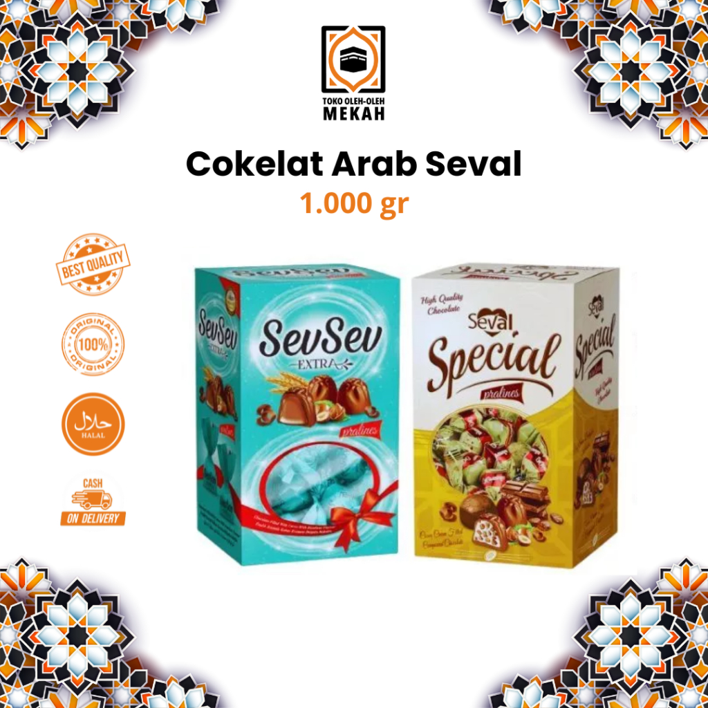 

Cokelat Arab Coklat Turkey Seval Oleh Oleh Haji /Umroh Mix Rasa