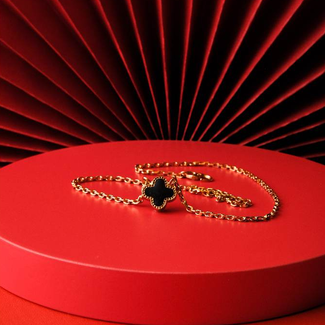 Kalung Rantai Bunga Hitam Eka Swasa - Skl0089