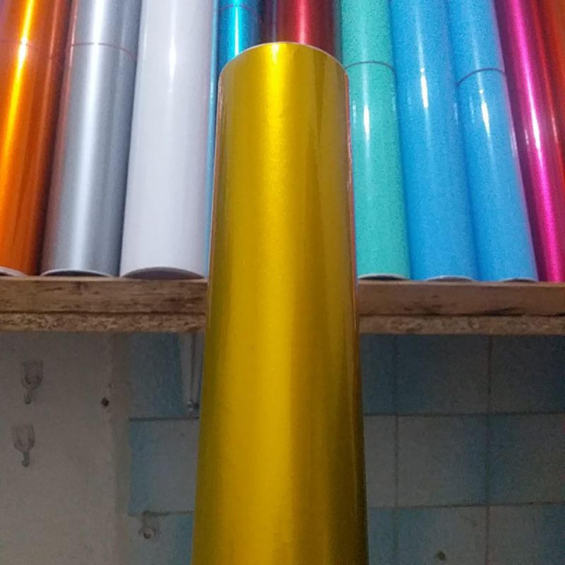 Skotlet emas/gold metalik candy skotlet motor dan mobil