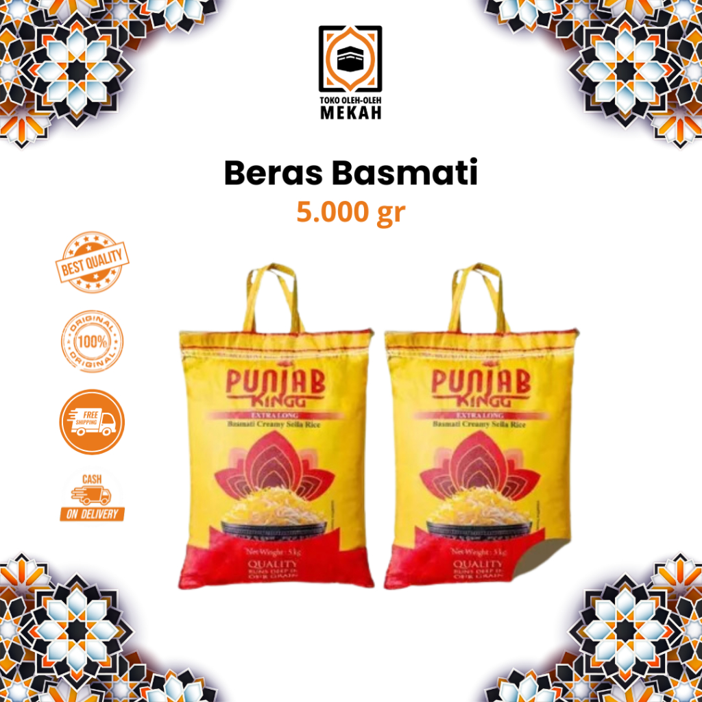 

Beras Basmati Punjab King Beras Ukuran 5Kg Beras Varian Punjab Rice Food