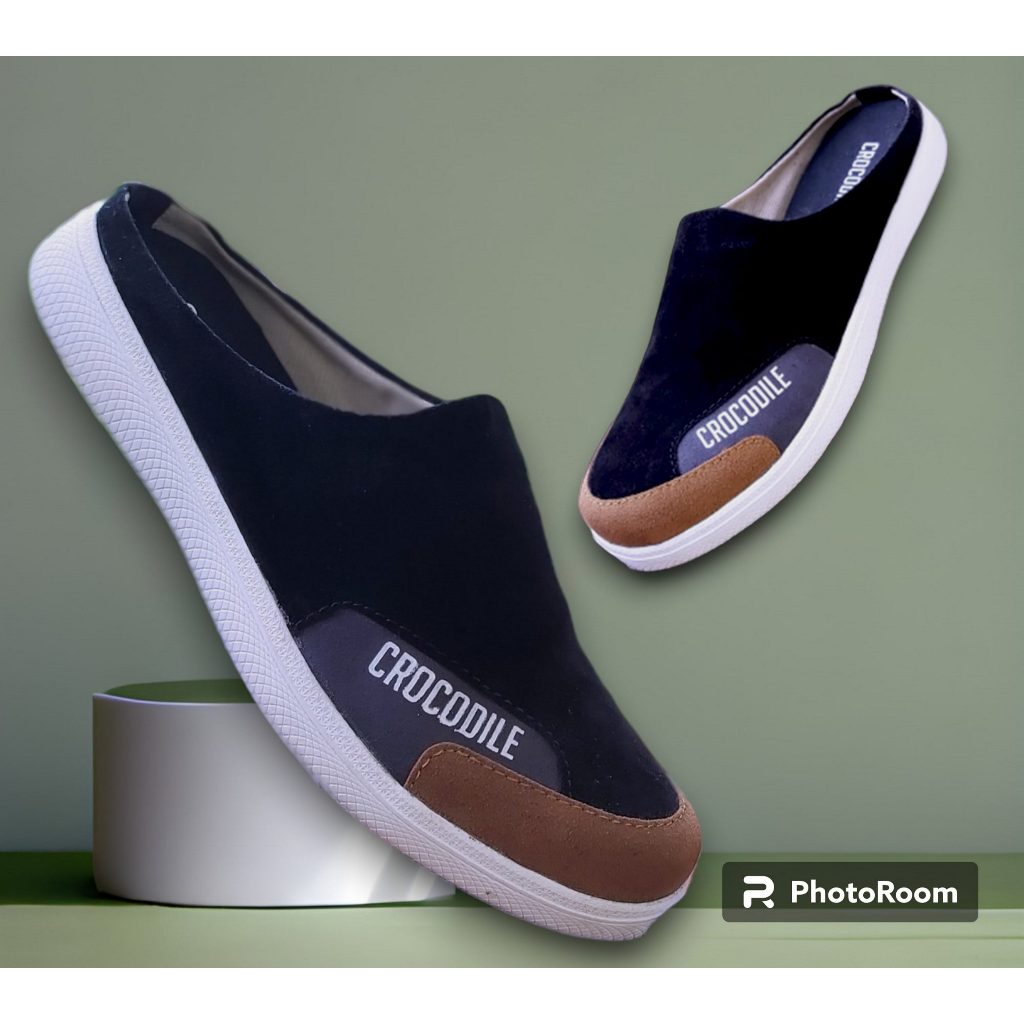 Promo Sepatu Selop Bustong Kerja Kulit Pria Terbaru 2022 Sepatu Formal Santai Slop Slip On Sandal Se