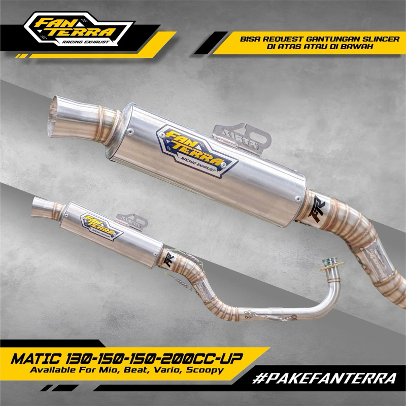 Knalpot MATIC MIO 155 - 200 CC