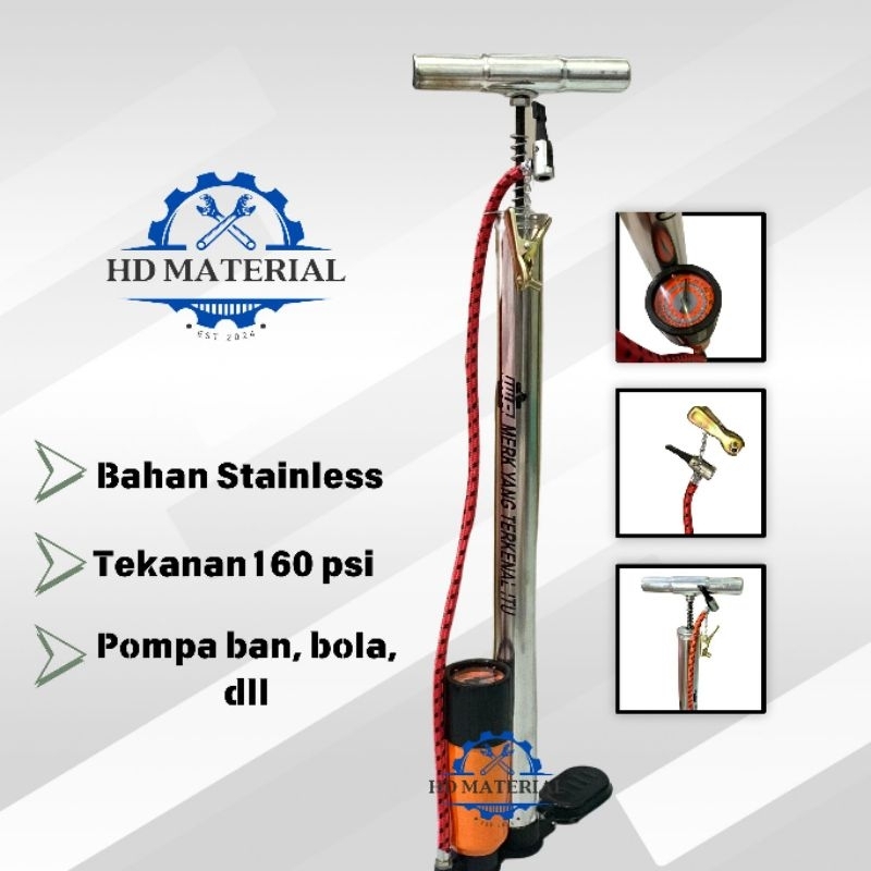 Pompa Tabung Motor / Pompa Ban Tabung / Kompa Tabung / Kumpa Tabung / Kumpa Ban Mobil Kecil