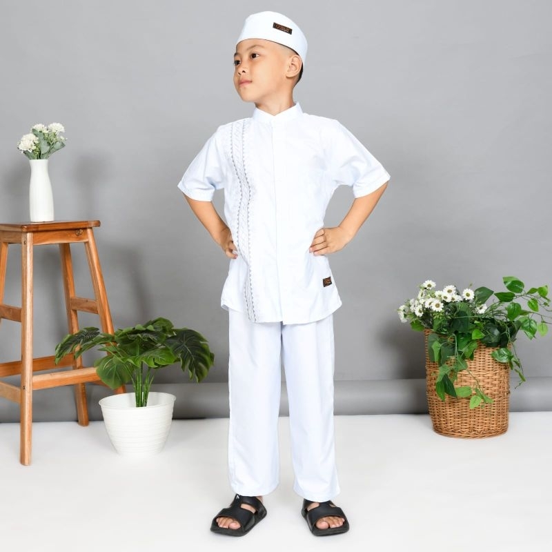 Koko anak putih laki laki||Baju koko putih  anak laki laki ||koko manasik anak