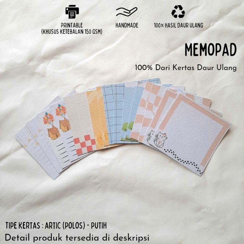 

Set Memopad dari Kertas Daur Ulang