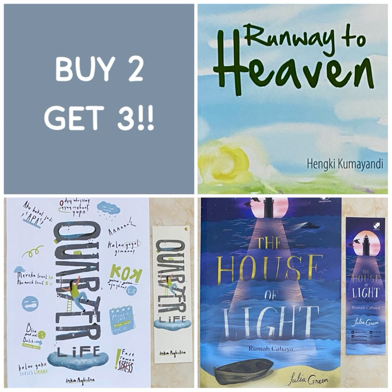 BUY 2 GET 3 Quarter Life, The House of Light, Runway to Heaven Preloved Like New Ori