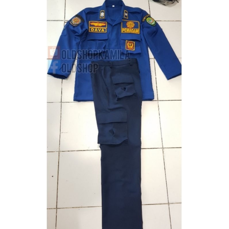 seragam baju PDL lapangan dinas pemadam damkar luster