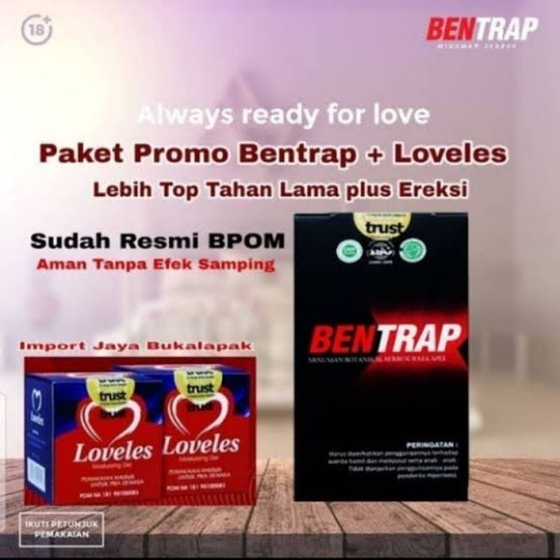 paket bentrap+ loveles asli 100% original ampuh