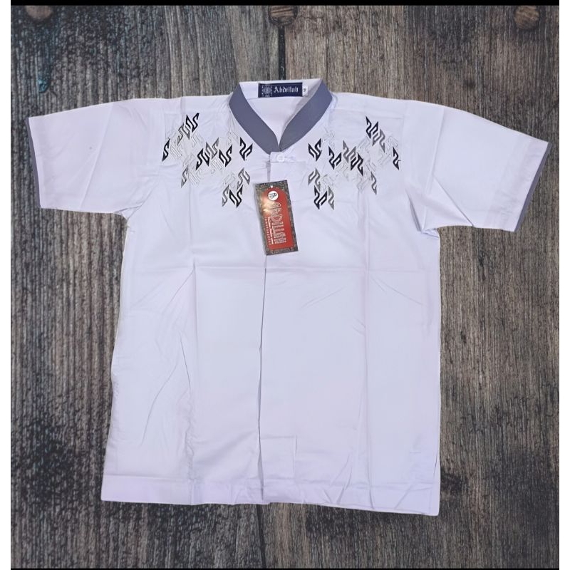 baju koko putih lengan pendek - koko putih lengan pendek