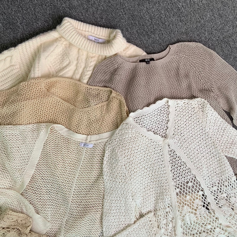 Sweater knit Rajut || Knit Rajut || Cardigan Rajut || Baju Rajut Tebal