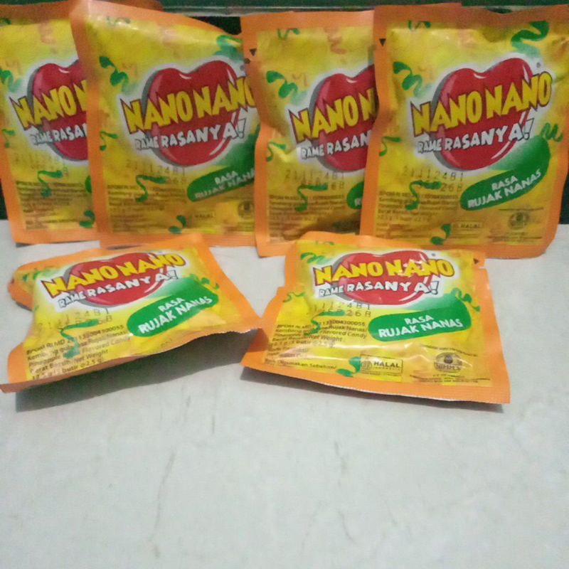 

nano nano rasa rujak nanas isi 5butir x 6sachet