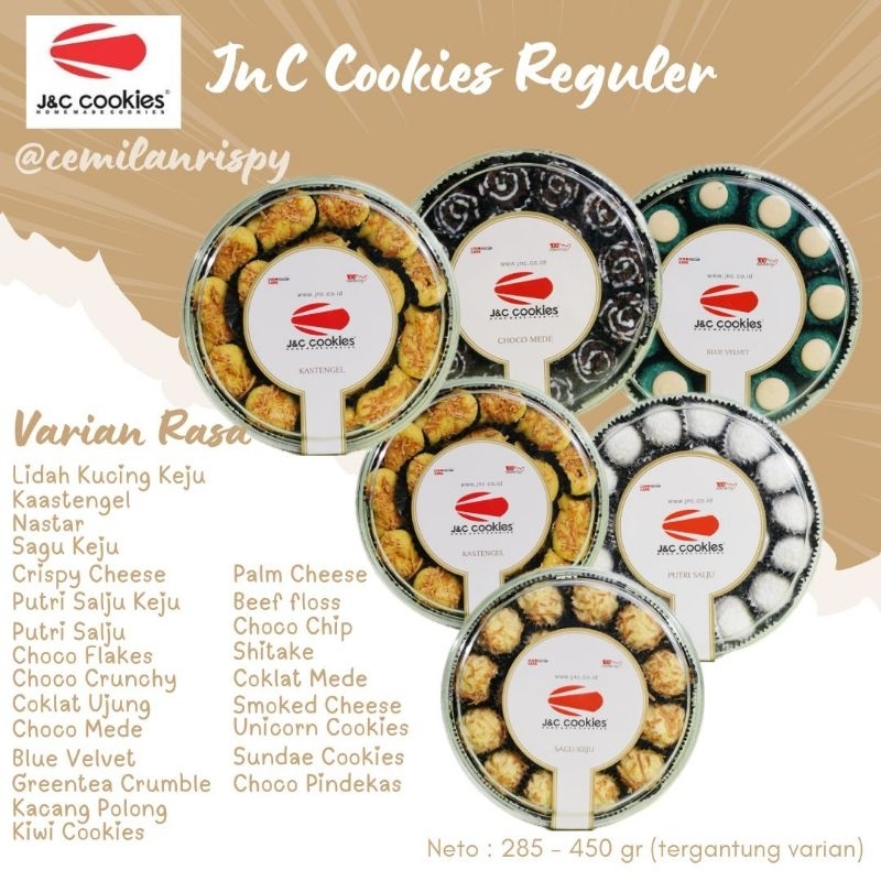 

J&C COOKIES / JnC COOKIES REGULER (EDISI BEST SELLER) READY STOCK!BISA GOSEND