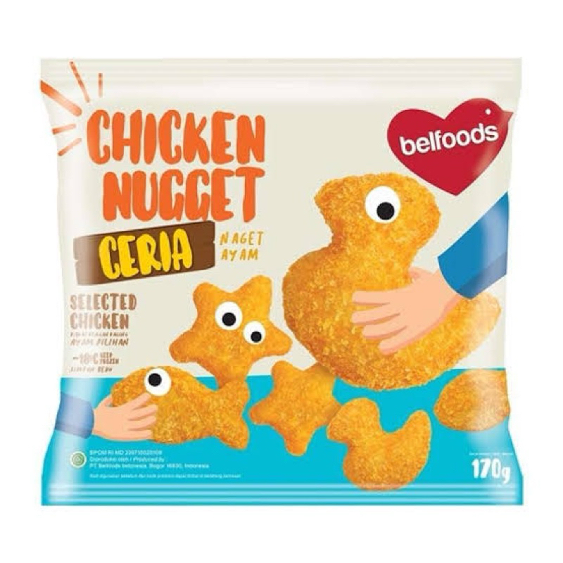 

Belfoods Chicken Nugget Ceria 170gr